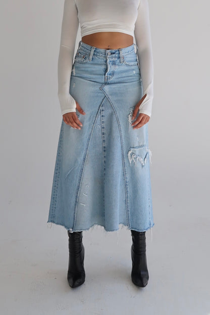 Reworked Levi’s Skirt